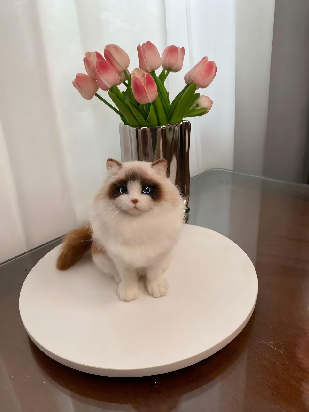 How do I keep large-scale felted pieces from collapsing?