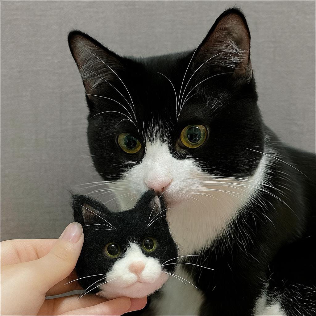 Custom Pet Portrait Needle Felting Kit: DIY Dog Cat Memorial Keepsake