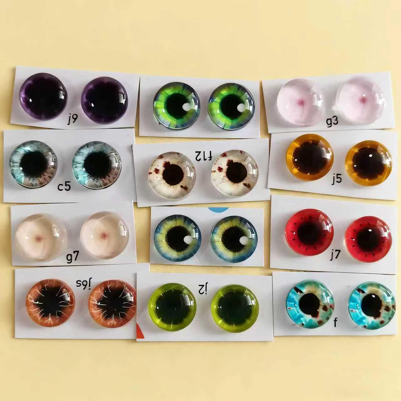 Realistic Animal Glass Eyes: Custom Pet Portrait, Needle Felting, Doll Making