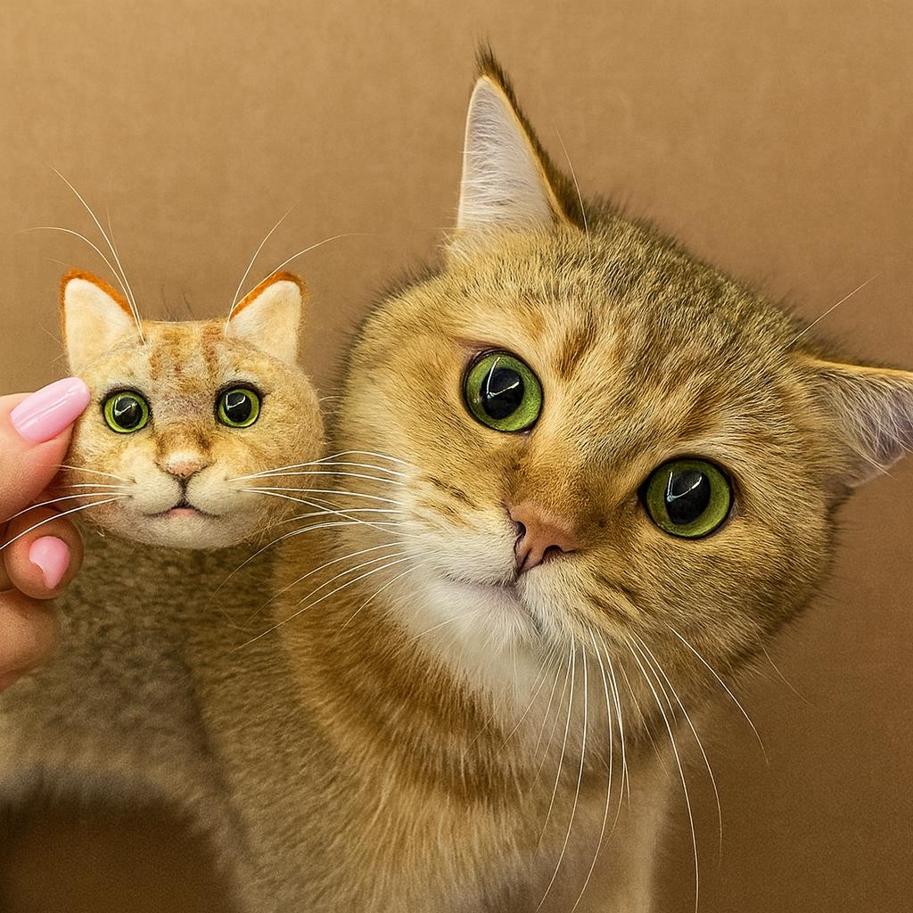 Custom Pet Portrait Needle Felting Kit: DIY Dog Cat Memorial Keepsake