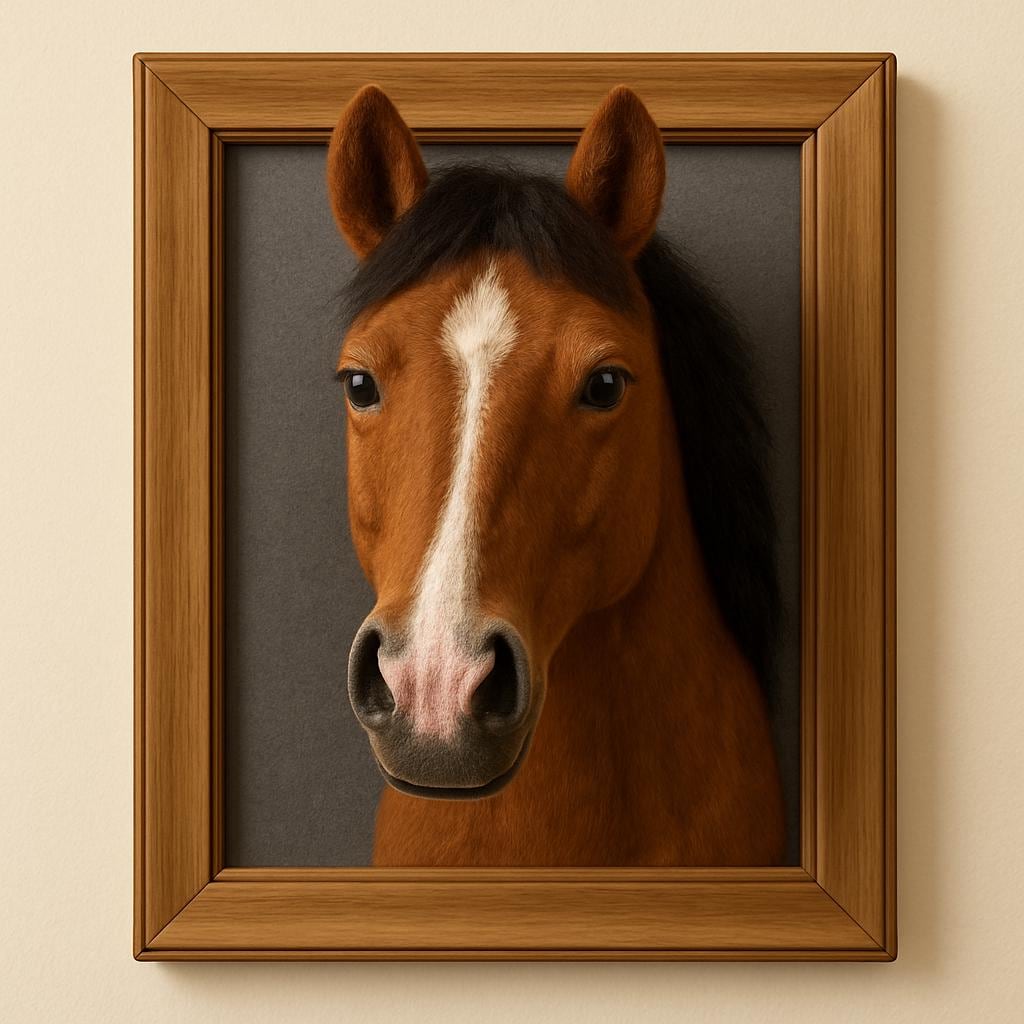 Custom Horse Portrait Frame, Needle Felted Pet Memorial, Handmade Wool Sculpture Keepsake Gift