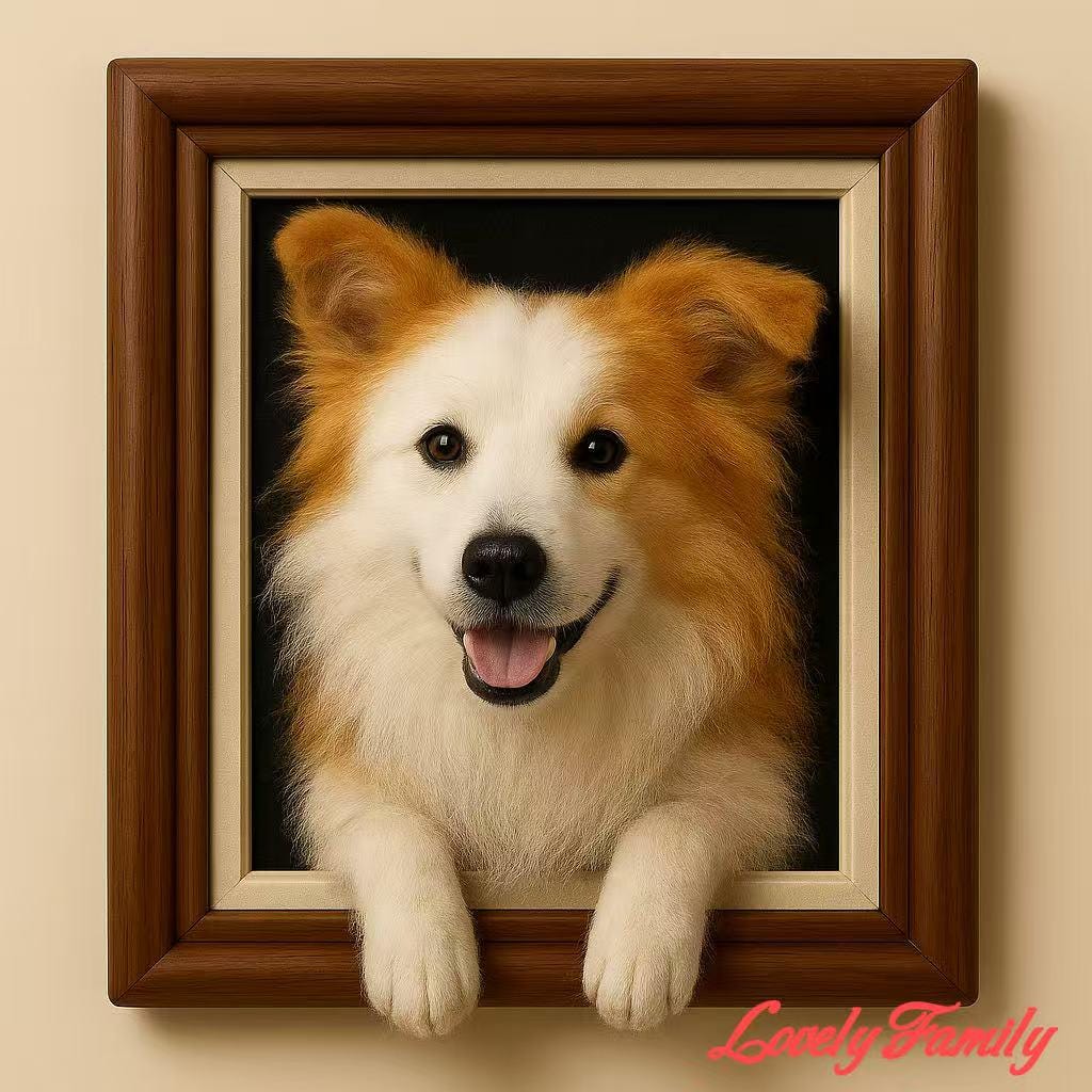Custom 3D Wool Felted Dog Portrait: Realistic Pet Memorial Keepsake
