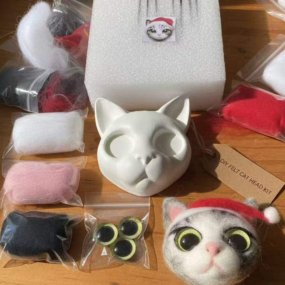 DIY Pet Portrait Needle Felting Kit: Beginner Handmade Craft (PDF Guide)