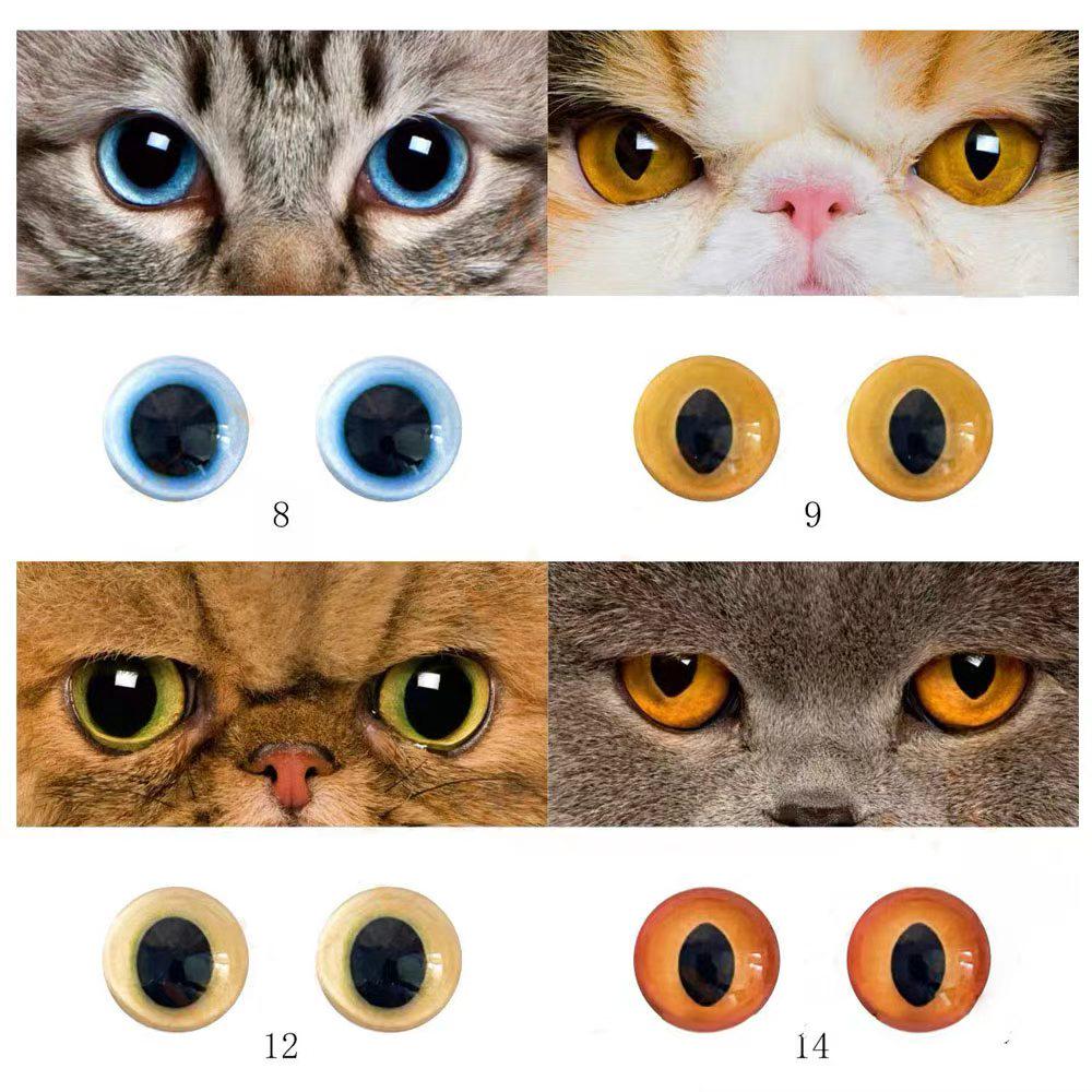 Realistic Animal Glass Eyes: Custom Pet Portrait, Needle Felting, Doll Making