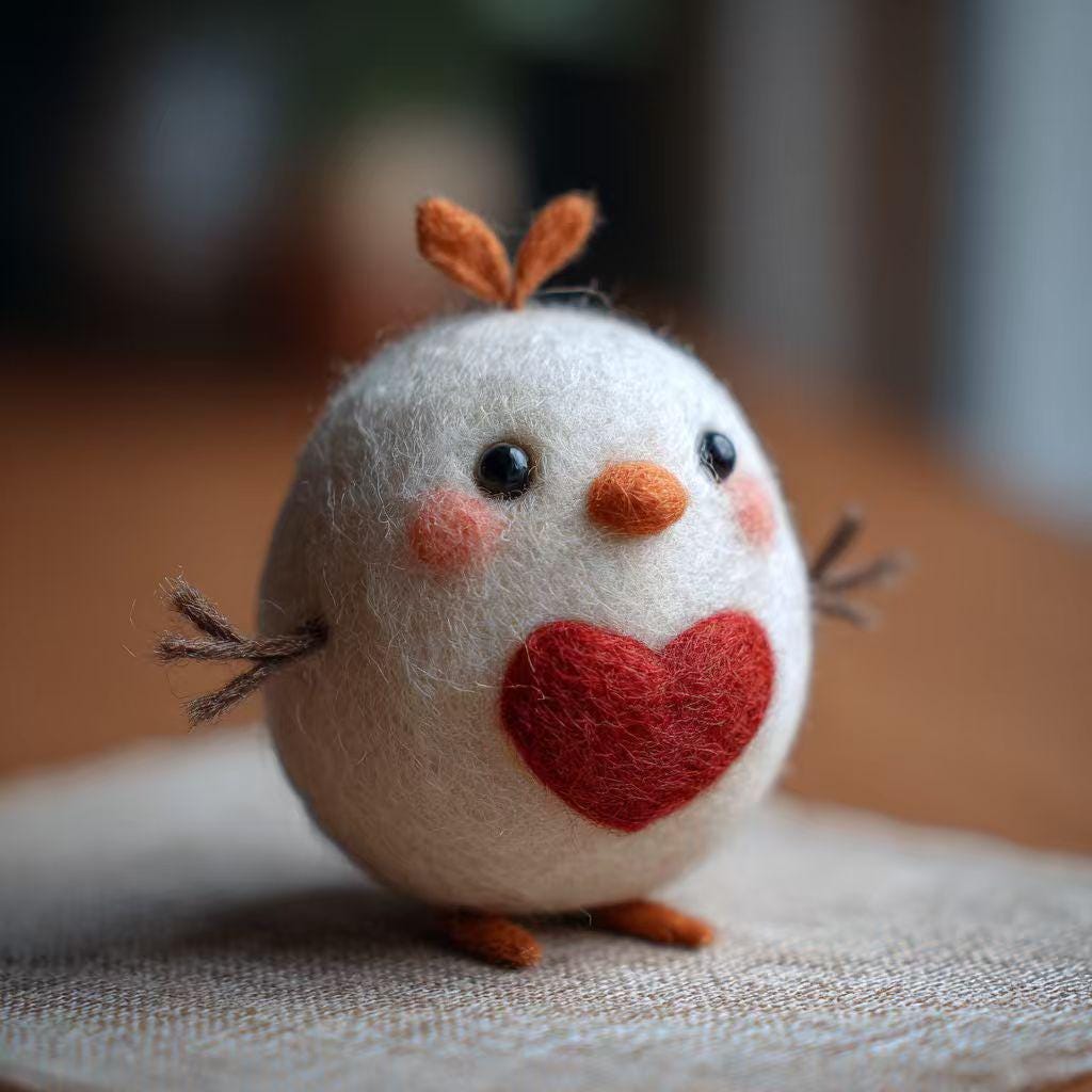 Needle Felted Snowman Doll, Wool Figurine, Birthday Gift, Handmade Desk Decor, Winter Collectible Keepsake