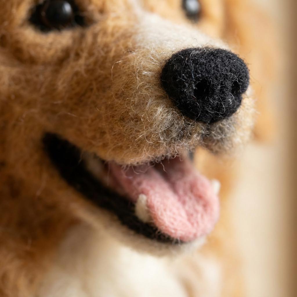 Custom Pet Portrait Frame – Needle Felted Dog or Cat, Anniversary or Memorial