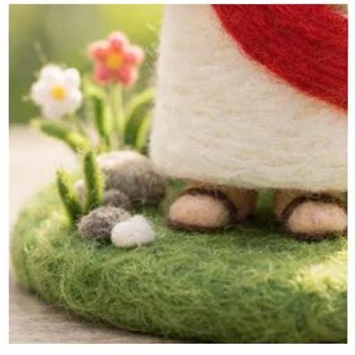 Handmade needle felted Jesus sculpture by Jiajia Felt Studio, Christian faith decor with detailed religious figure artwork.