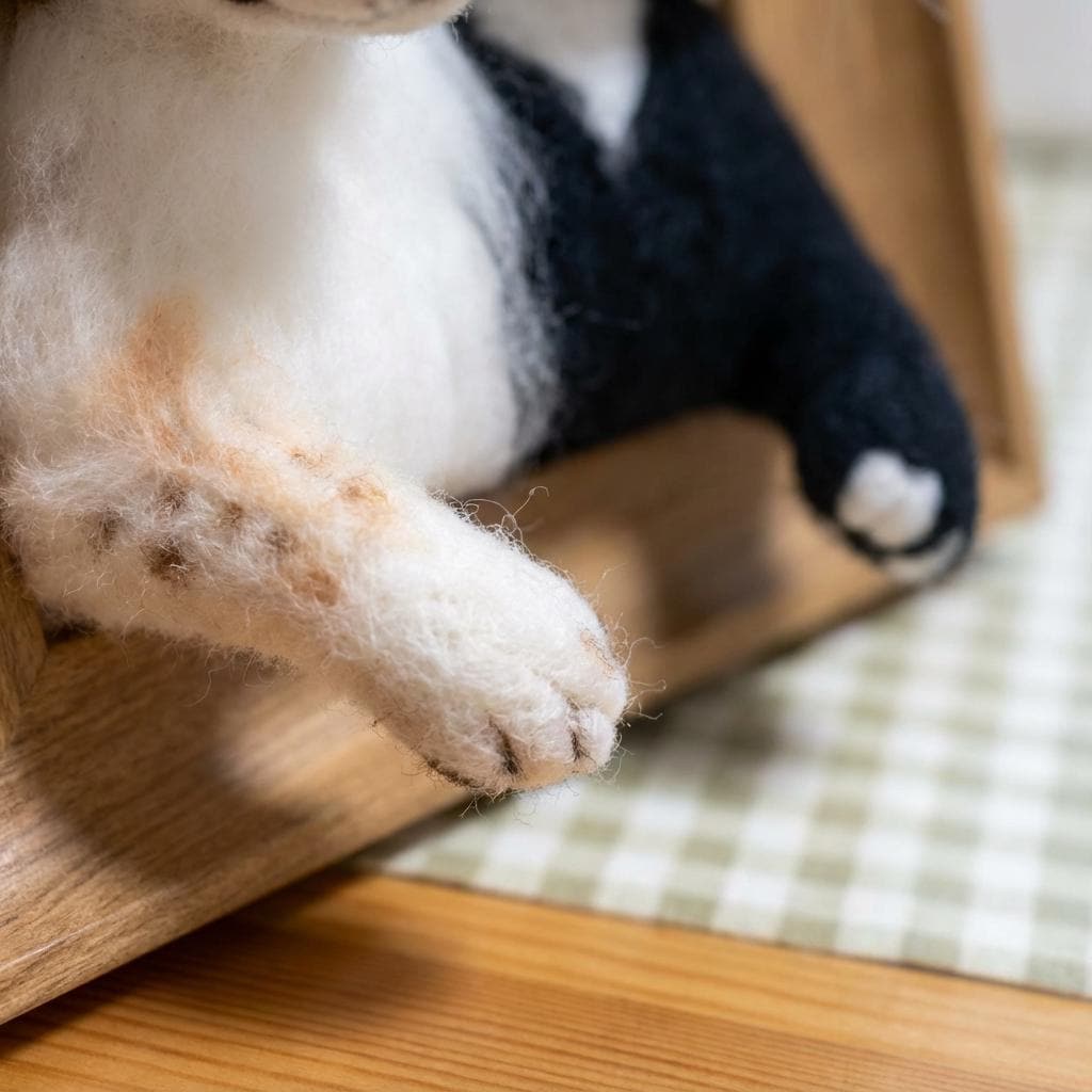 Needle felted dog and cat figurine in a frame, custom pet portrait keepsake, handmade pet memorial gift by wwwilovefelt