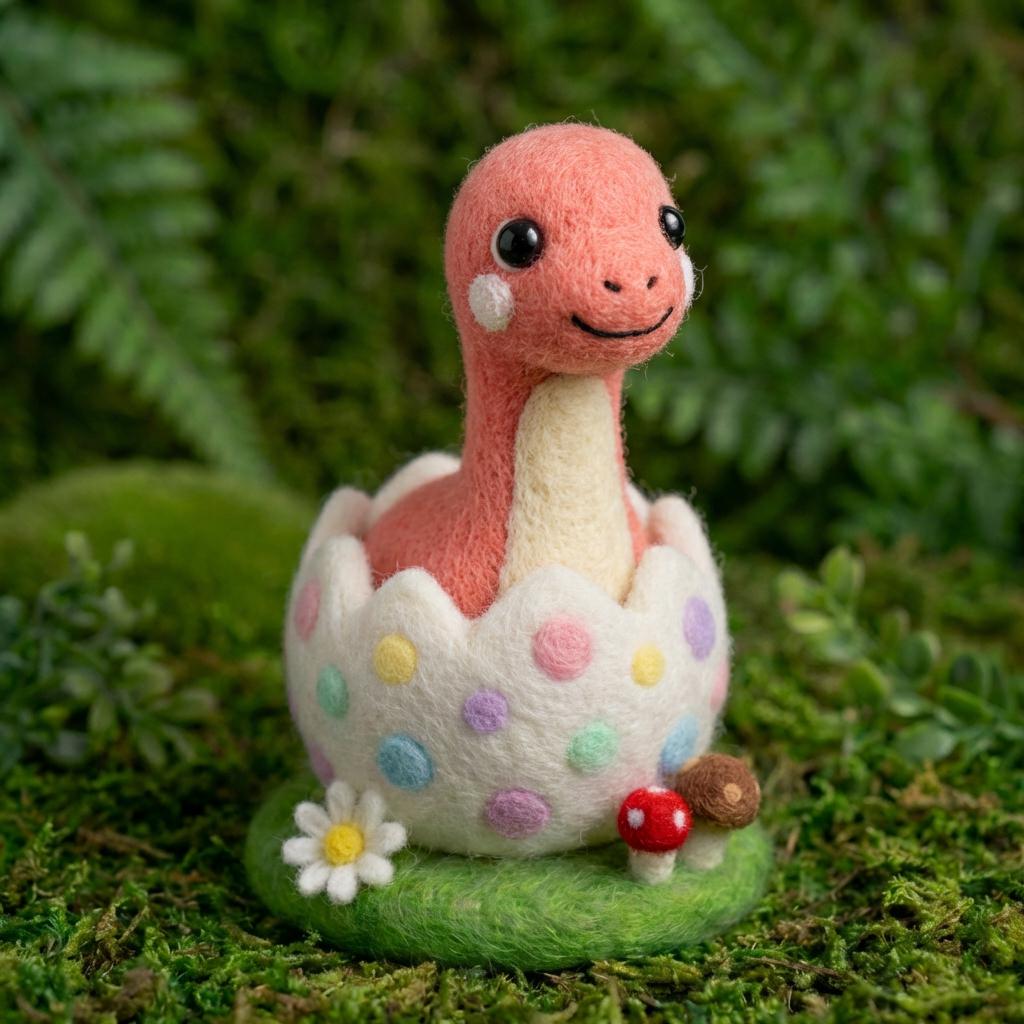 Dinosaur Easter Egg Collection | Felted Wool Keepsake | Baby First Easter |  Nursery Decor 2026