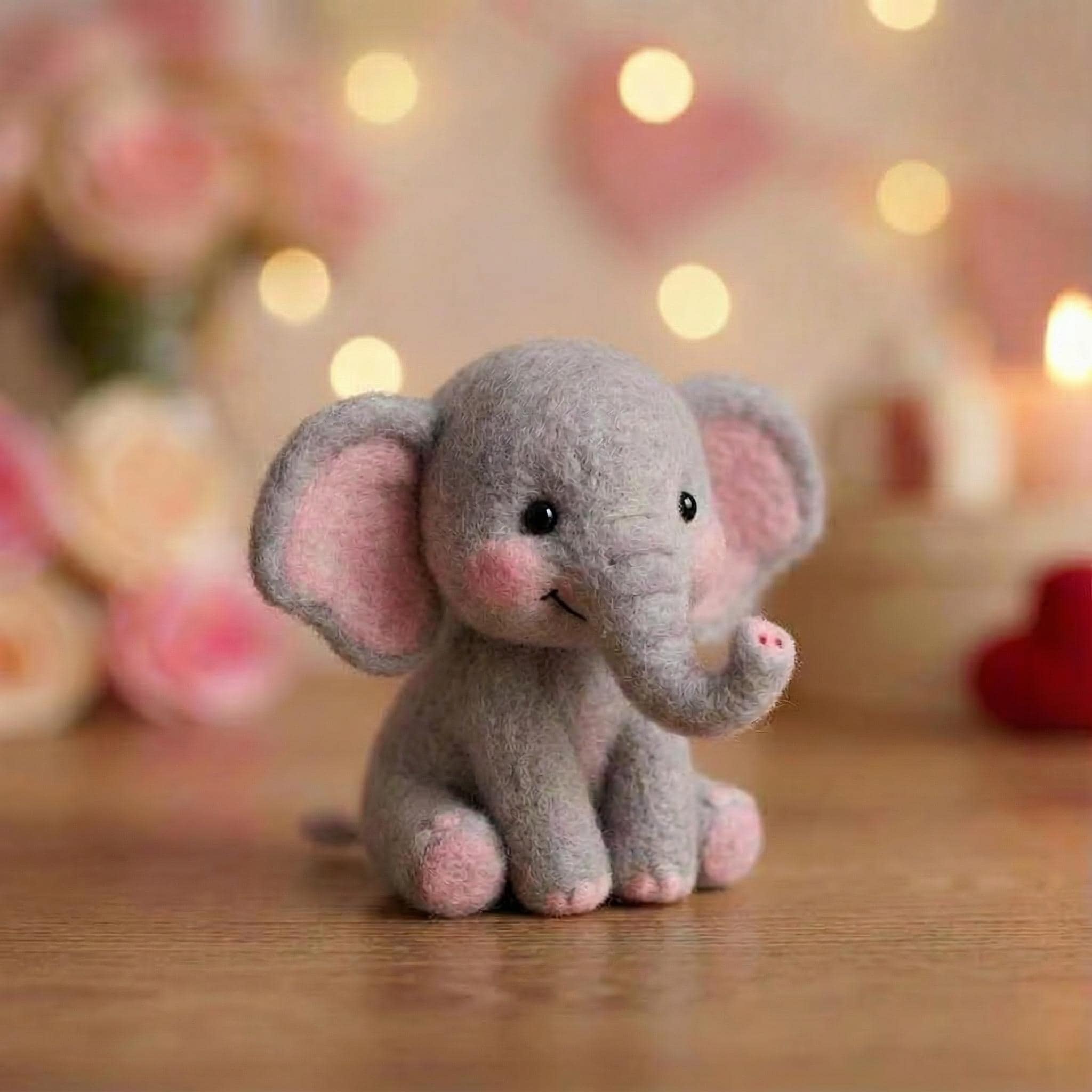 Needle felted animal figurines set by wwwilovefelt, colorful wool mini sculptures, ideal for birthday gifts and home decor.