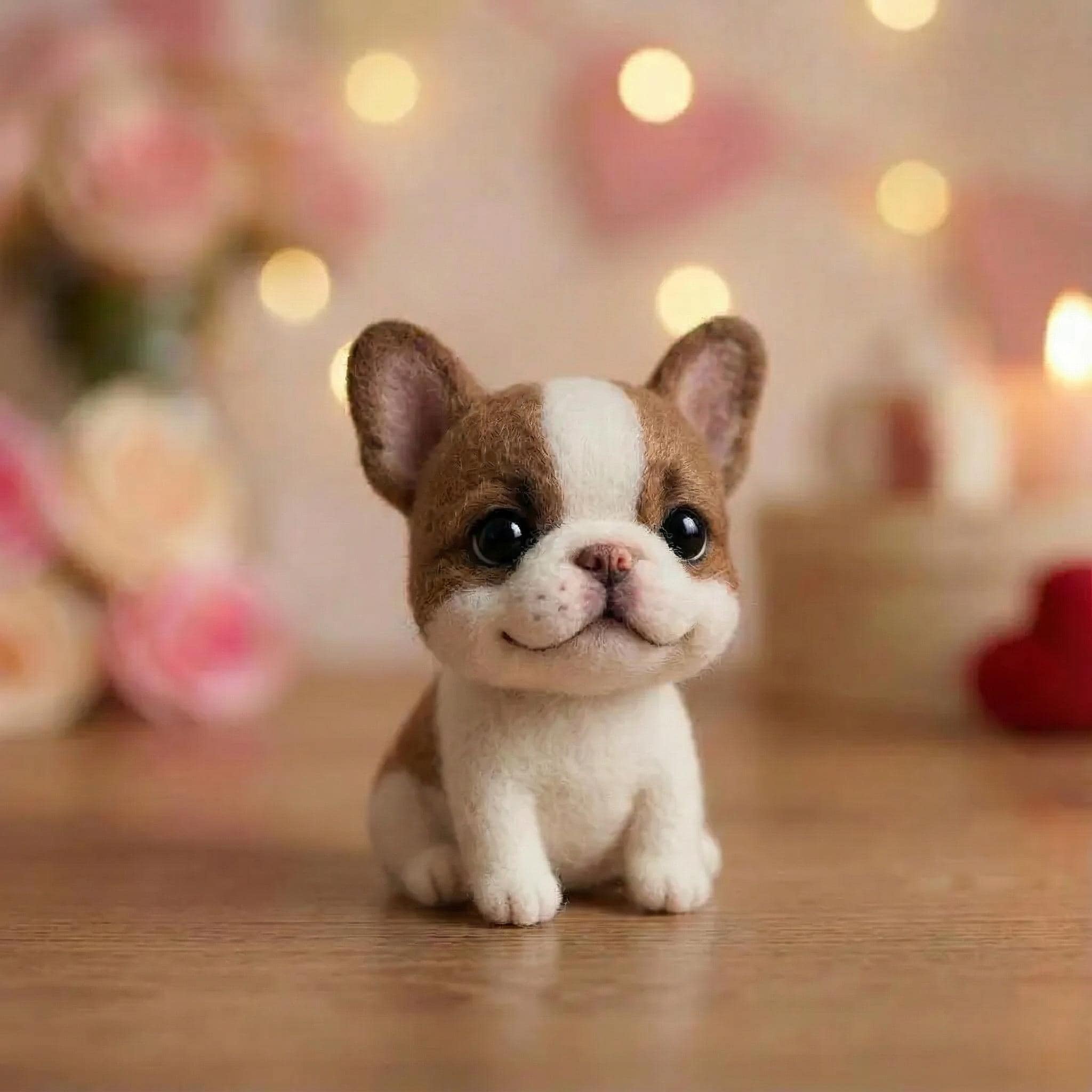 Handmade Felt Dog Figurines – Gentle Companion Dogs, Emotional Support Decor for Dog Lovers