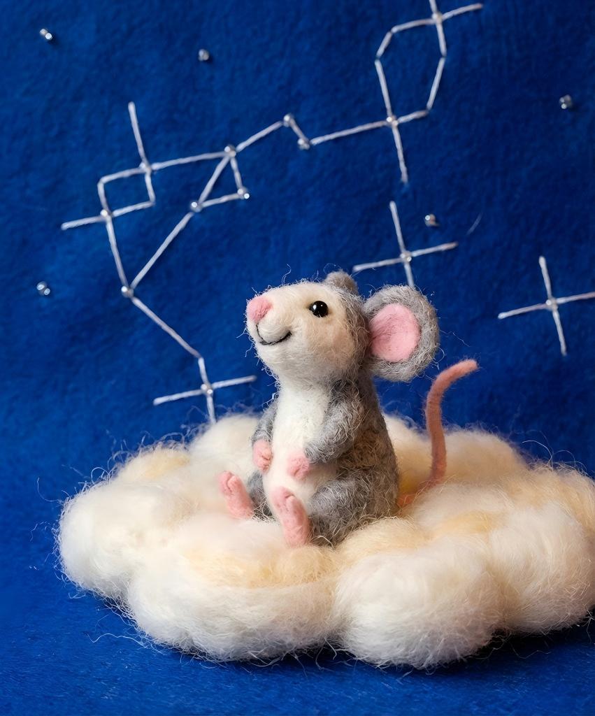 Mouse Zizi on Wind with Stars